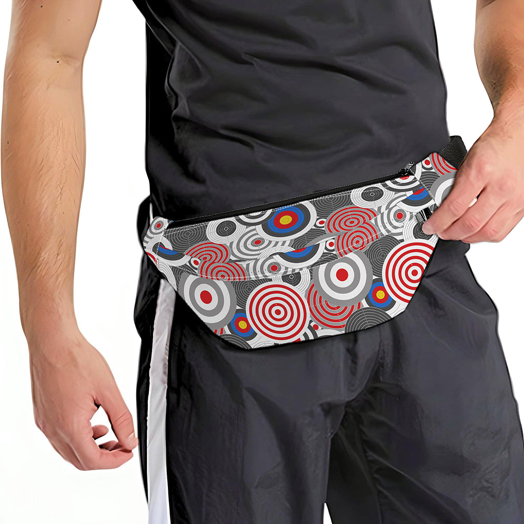 Bullseye Target Pattern Print Fanny Pack