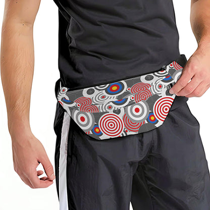 Bullseye Target Pattern Print Fanny Pack