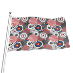 Bullseye Target Pattern Print Flag