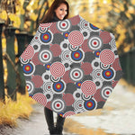 Bullseye Target Pattern Print Foldable Umbrella