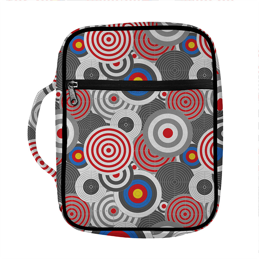 Bullseye Target Pattern Print Front Pocket Bible Bag