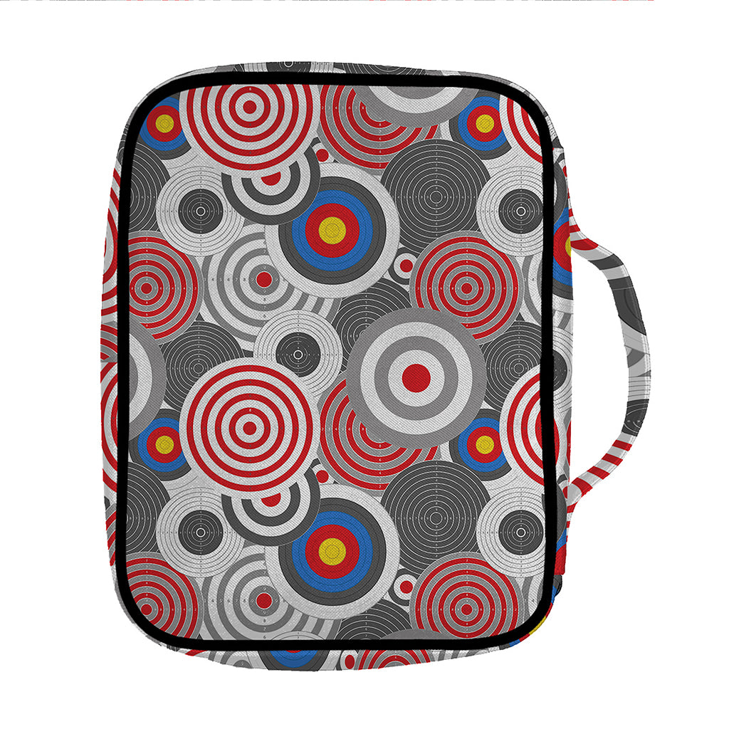 Bullseye Target Pattern Print Front Pocket Bible Bag