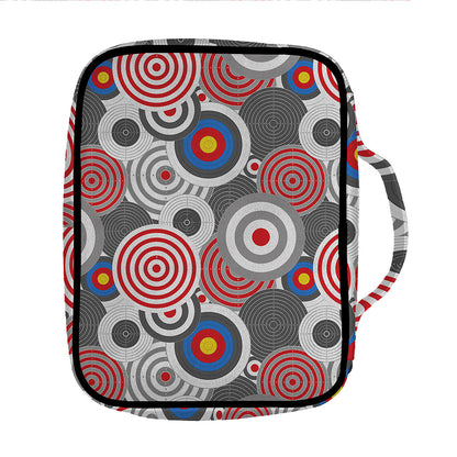 Bullseye Target Pattern Print Front Pocket Bible Bag