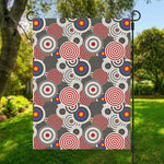 Bullseye Target Pattern Print Garden Flag