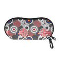 Bullseye Target Pattern Print Glasses Case