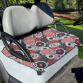 Bullseye Target Pattern Print Golf Cart Seat Cover