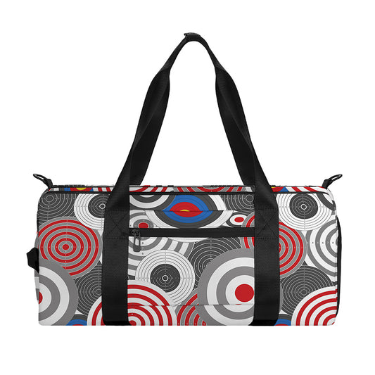 Bullseye Target Pattern Print Gym Bag