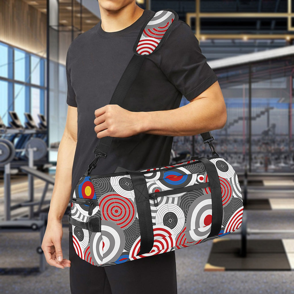 Bullseye Target Pattern Print Gym Bag