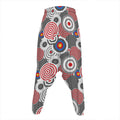 Bullseye Target Pattern Print Hammer Pants