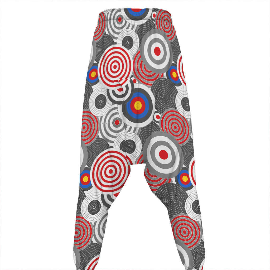 Bullseye Target Pattern Print Hammer Pants