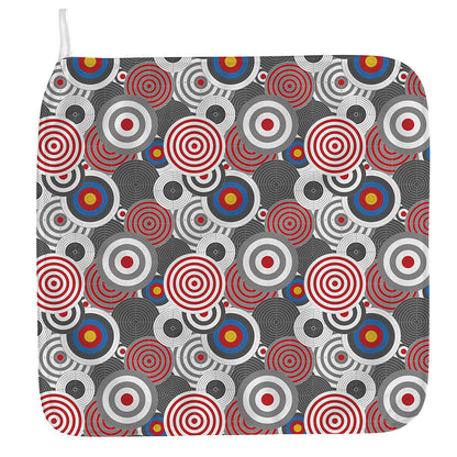 Bullseye Target Pattern Print Hand Towel