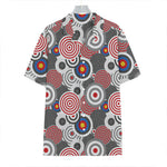 Bullseye Target Pattern Print Hawaiian Shirt