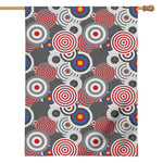 Bullseye Target Pattern Print House Flag