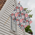 Bullseye Target Pattern Print House Flag