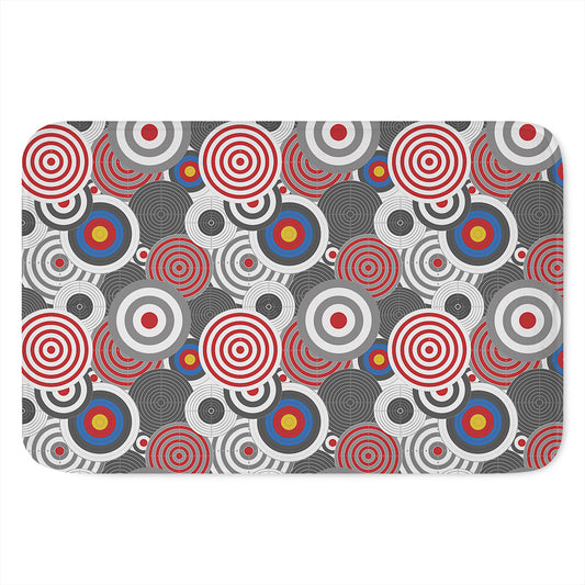 Bullseye Target Pattern Print Indoor Door Mat