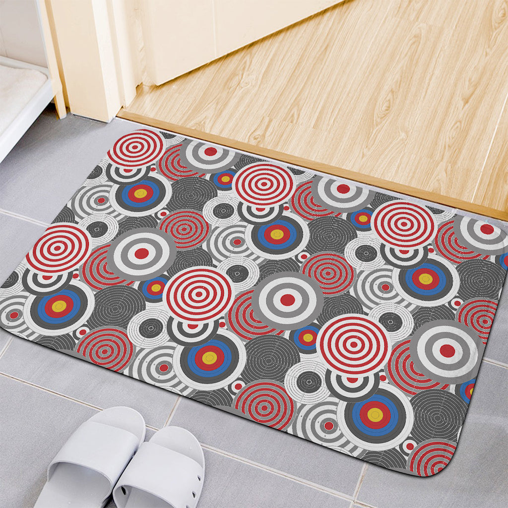 Bullseye Target Pattern Print Indoor Door Mat