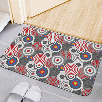 Bullseye Target Pattern Print Indoor Door Mat