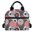 Bullseye Target Pattern Print Insulated Lunch Bag