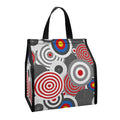 Bullseye Target Pattern Print Insulated Lunch Tote