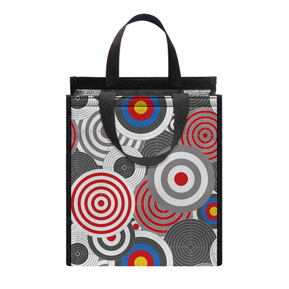Bullseye Target Pattern Print Insulated Lunch Tote