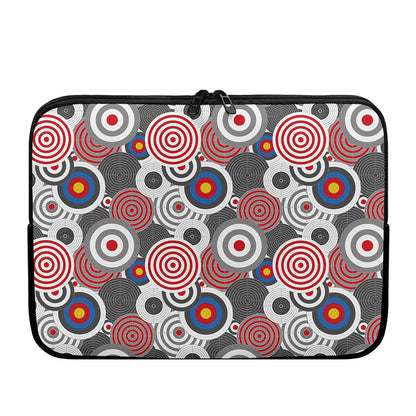 Bullseye Target Pattern Print Laptop Sleeve