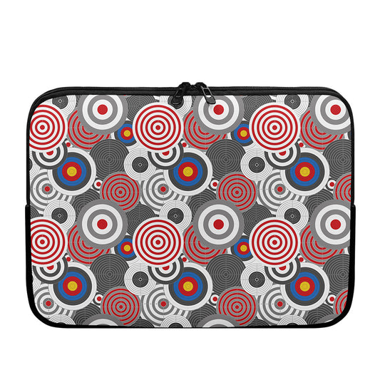 Bullseye Target Pattern Print Laptop Sleeve