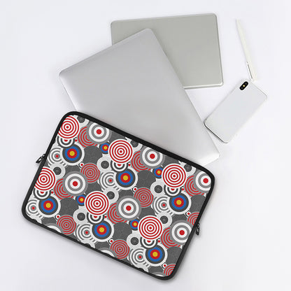 Bullseye Target Pattern Print Laptop Sleeve