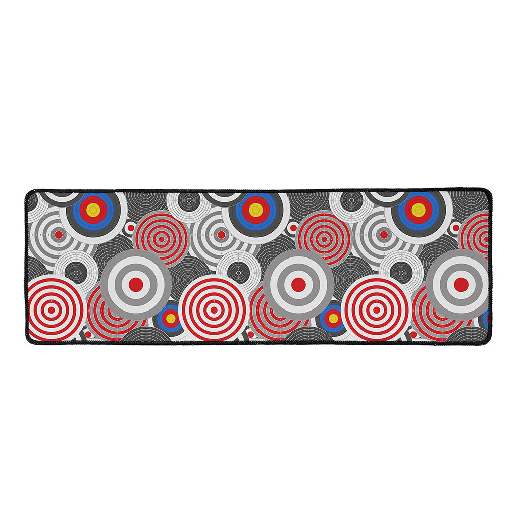 Bullseye Target Pattern Print Long Kitchen Mat