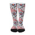 Bullseye Target Pattern Print Long Socks