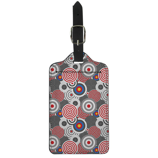 Bullseye Target Pattern Print Luggage Tag