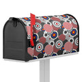 Bullseye Target Pattern Print Mailbox Cover