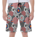 Bullseye Target Pattern Print Men's Beach Shorts