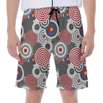 Bullseye Target Pattern Print Men's Beach Shorts