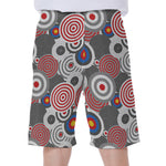 Bullseye Target Pattern Print Men's Beach Shorts
