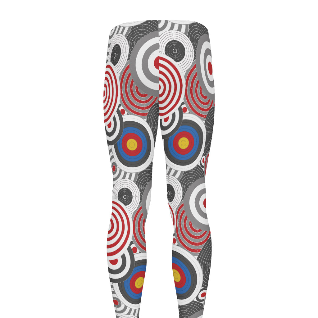 Bullseye Target Pattern Print Men's leggings
