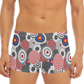 Bullseye Target Pattern Print Men's Short Boxer Briefs