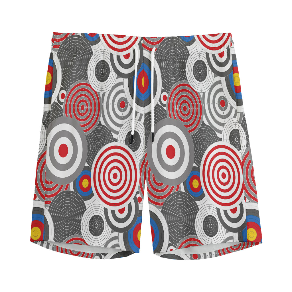Bullseye Target Pattern Print Men's Sports Shorts