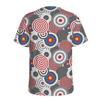 Bullseye Target Pattern Print Men's Sports T-Shirt