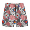 Bullseye Target Pattern Print Men's Swim Trunks