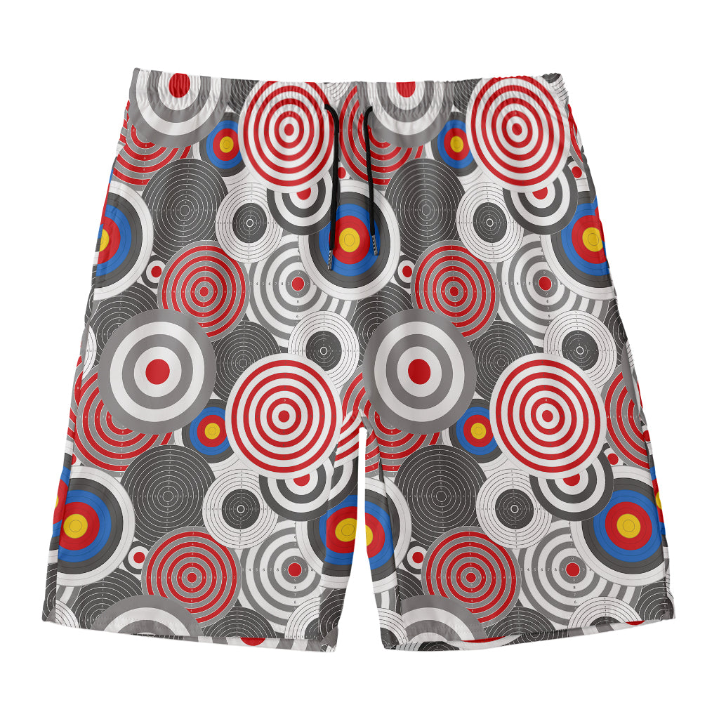 Bullseye Target Pattern Print Men's Swim Trunks
