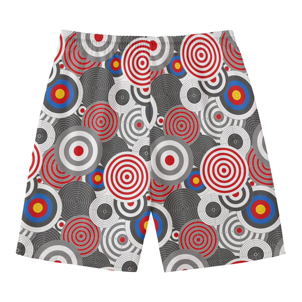 Bullseye Target Pattern Print Men's Swim Trunks