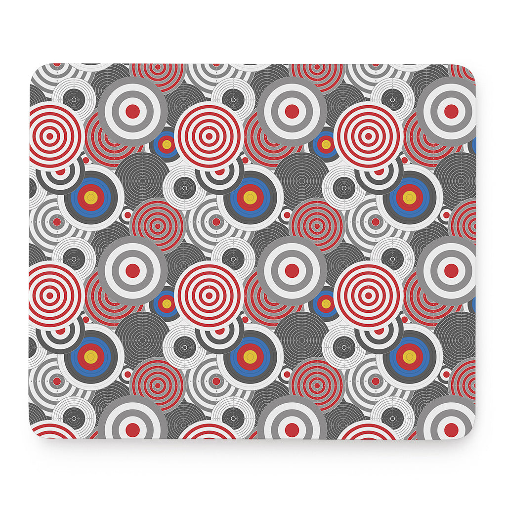 Bullseye Target Pattern Print Mouse Pad