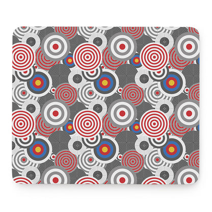 Bullseye Target Pattern Print Mouse Pad