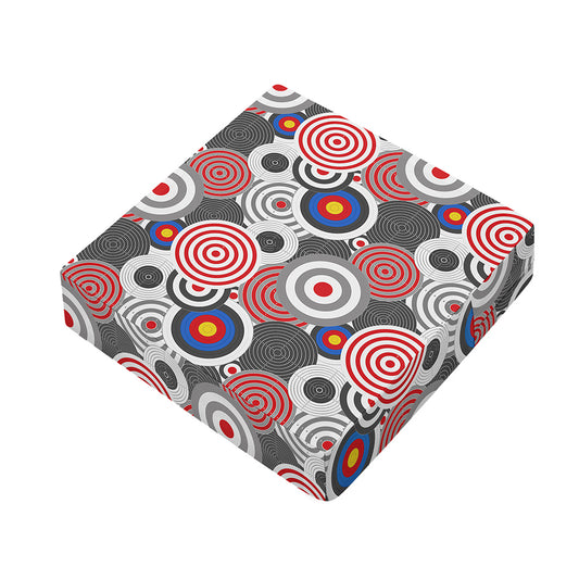 Bullseye Target Pattern Print Outdoor Seat Cushion Cover