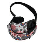 Bullseye Target Pattern Print Pet Sling Carrier