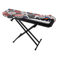Bullseye Target Pattern Print Piano Keyboard Cover