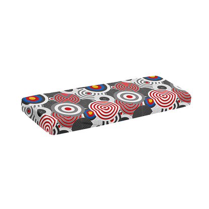 Bullseye Target Pattern Print Piano Keyboard Cover