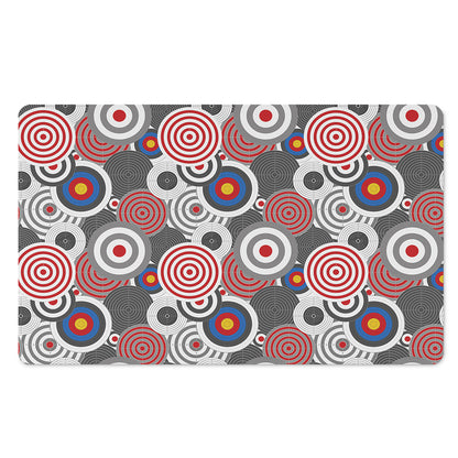Bullseye Target Pattern Print Polyester Doormat