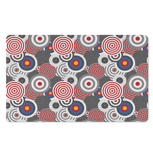 Bullseye Target Pattern Print Polyester Doormat