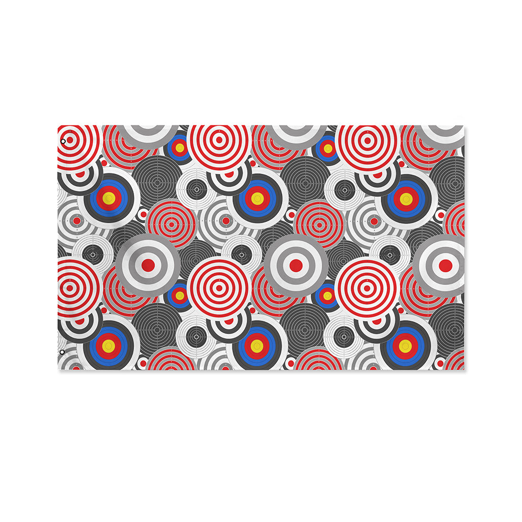 Bullseye Target Pattern Print Polyester Flag